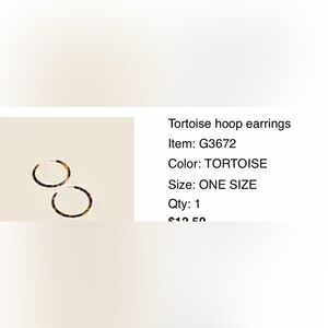 JCrew tortoise hoop earrings